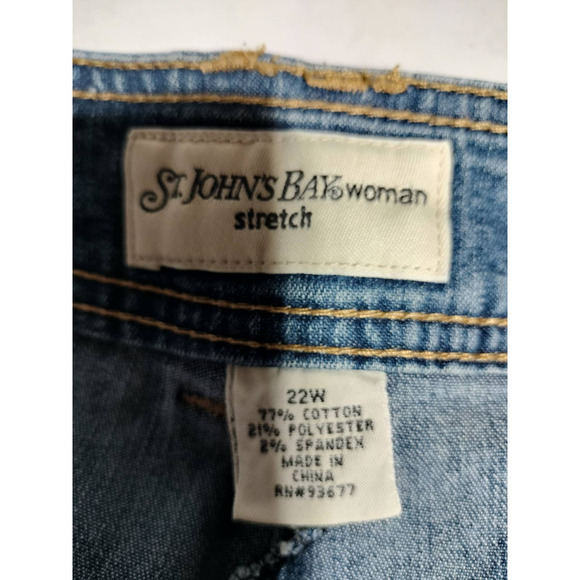 St. John's Bay blue jean skort plus size 22 VINTAGE Y2K - Picture 3 of 3